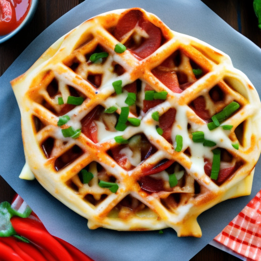 Belgian Waffle Pizza