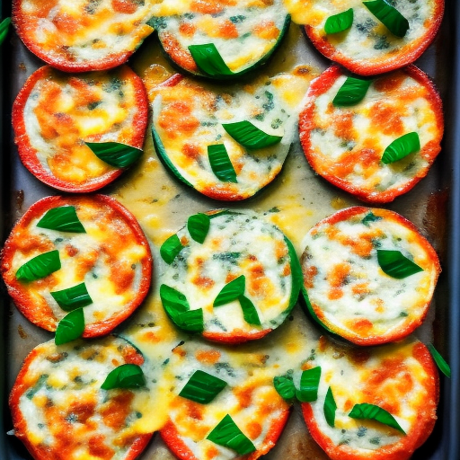 Cheesy Baked Zucchini Rounds