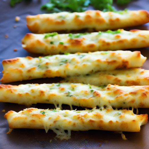 Crunchy Delight: Cheesy Garlic Breadsticks