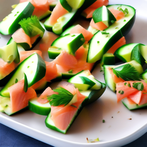 Cucumber and Smoked Salmon Bites with Cream Cheese