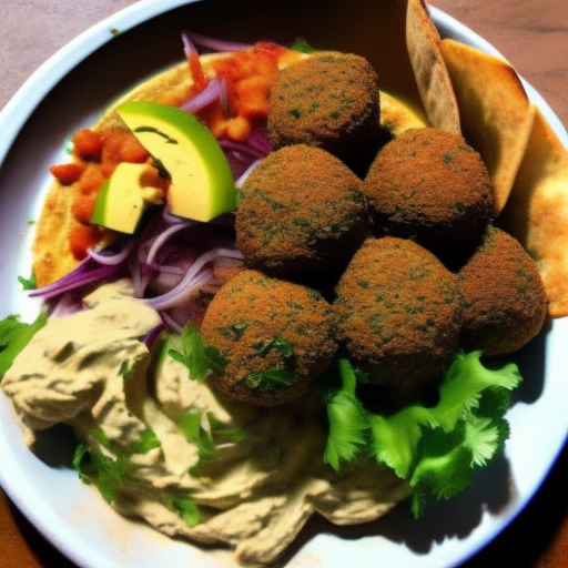 Falafel & Hummus Plate Jerusalem Pizza