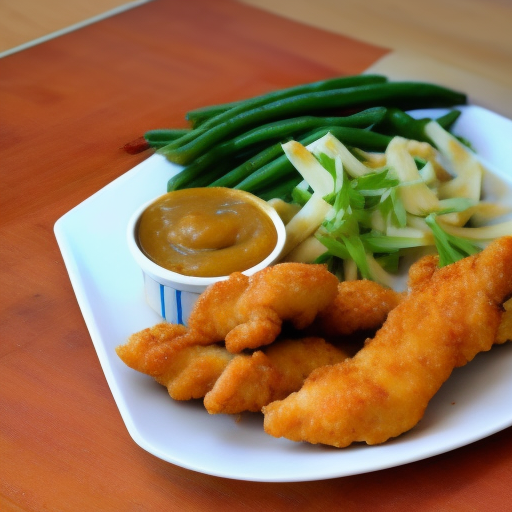 Fried Chicken Tenders with Honey Mustard Sauce