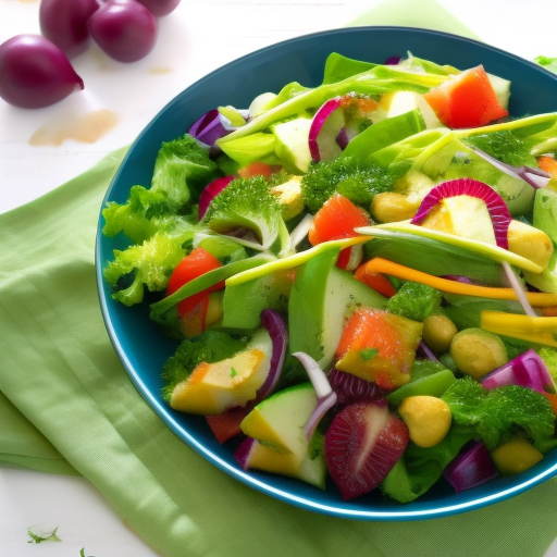 Garden Fresh Delight: A Colorful Salad Recipe