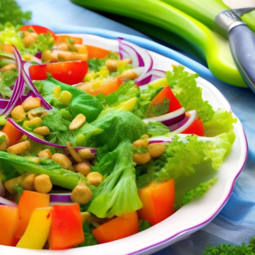 Garden Fresh Delight: A Colorful Salad Recipe