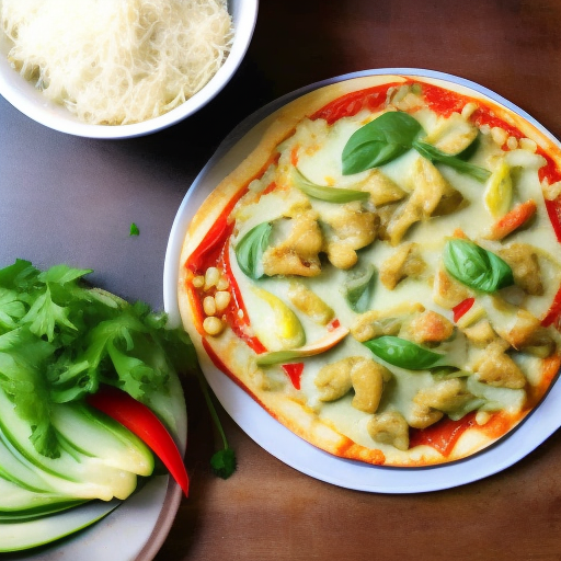 Green Curry Chicken Bangkok Pizza