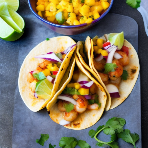 Grilled Shrimp Tacos with Mango Salsa