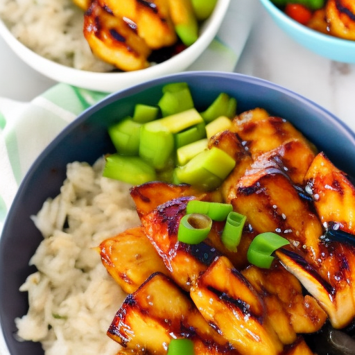 Hawaiian Grilled Pineapple Teriyaki Chicken Bowls