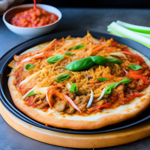 Indonesian Nasi Goreng Pizza