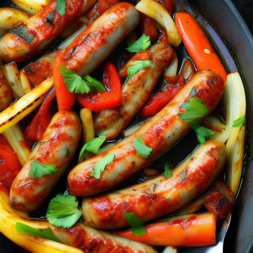 Italian Grilled Sausage With Peppers And Onions