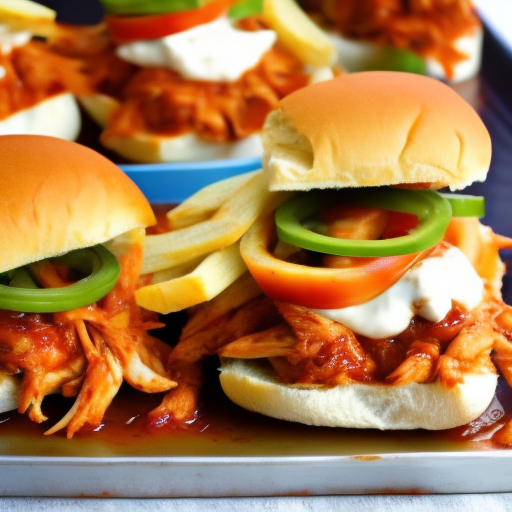 Memphis Bbq Pulled Chicken Sliders