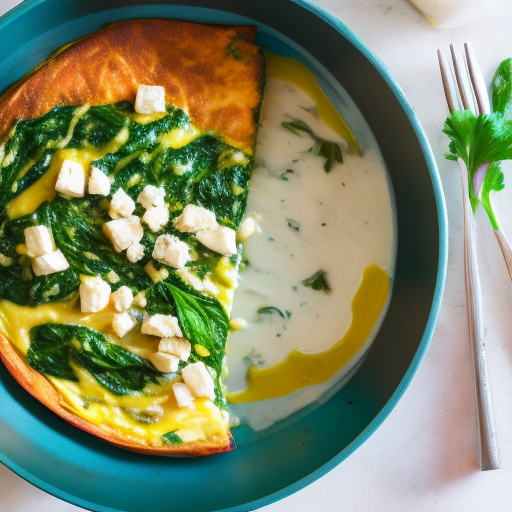 Morning Delight: Savory Spinach and Feta Omelette