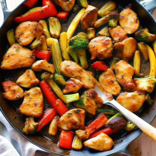 Savory Garlic Butter Chicken with Roasted Vegetables