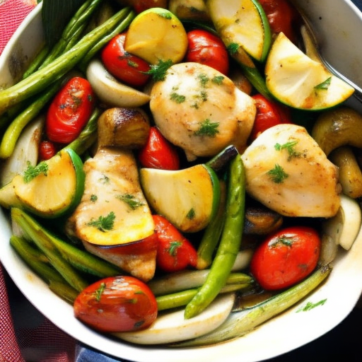 Savory Herb Chicken with Roasted Vegetables