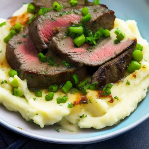 Savory Steak and Garlic Mashed Potatoes