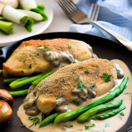 Savory Stuffed Chicken Breasts with Creamy Mushroom Sauce