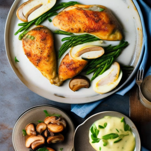 Savory Stuffed Chicken Breasts with Creamy Mushroom Sauce