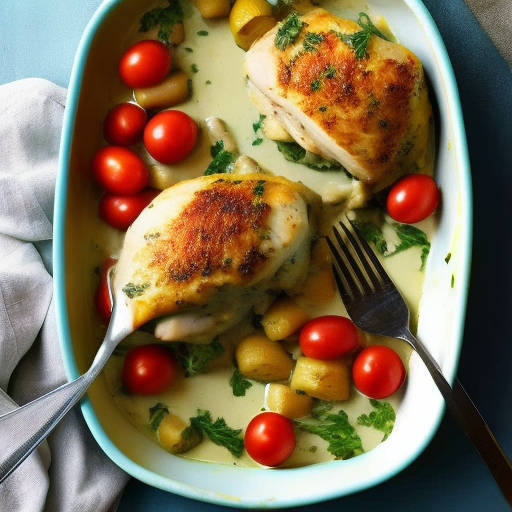 Savory Stuffed Chicken with Creamy Garlic Sauce