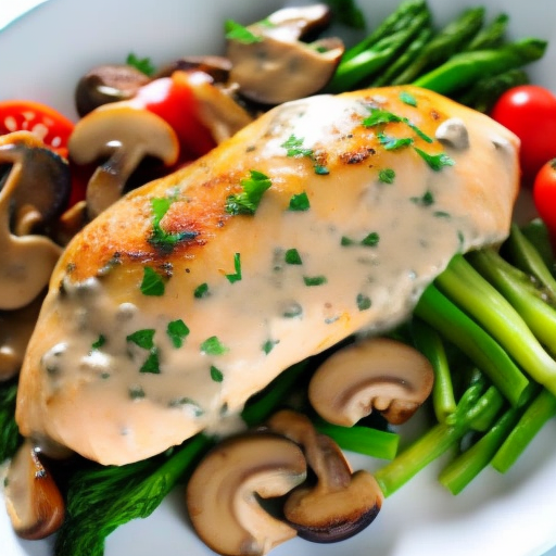 Savory Stuffed Chicken with Creamy Mushroom Sauce