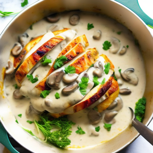 Savory Stuffed Chicken with Creamy Mushroom Sauce