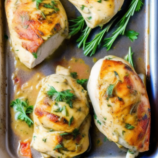 Savory Stuffed Chicken with Garlic Herb Butter