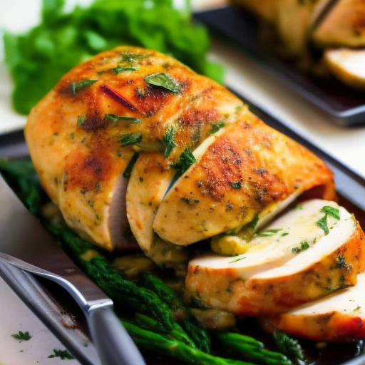 Savory Stuffed Chicken with Garlic Herb Butter