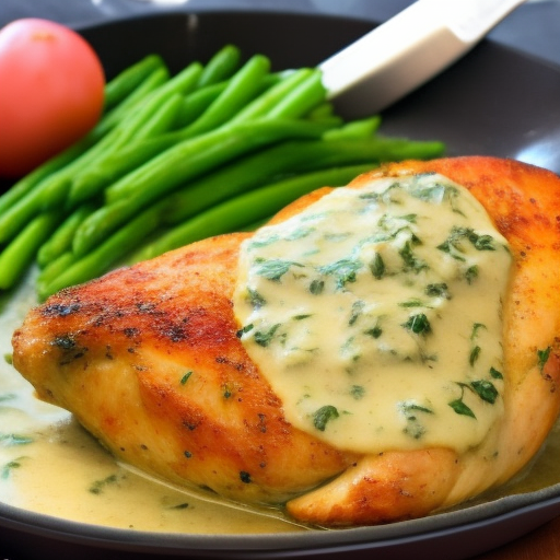 Savory Stuffed Chicken with Herb Butter Sauce