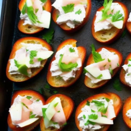 Smoked Salmon and Cream Cheese Bruschetta