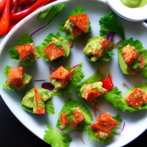 Spicy Tuna and Avocado Salad Bites