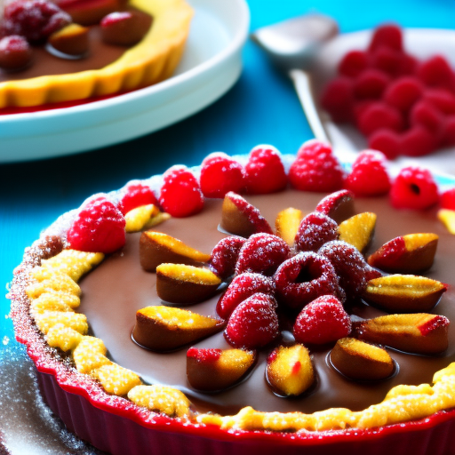 Sweet Delight: Chocolate Raspberry Tart