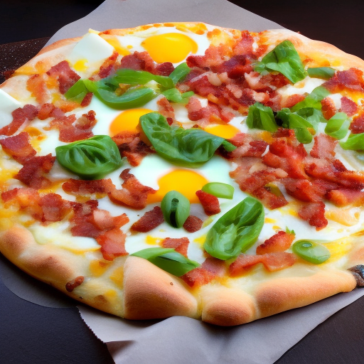 Bacon & Egg Breakfast Pizza New York