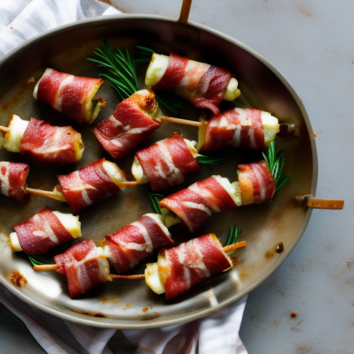 Bacon Wrapped Dates with Goat Cheese