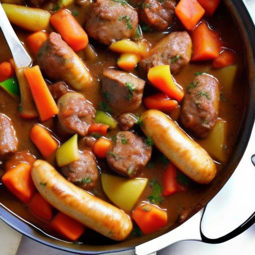 Bbq South African Braai Boerewors Sausage Potjie Stew With Dumplings