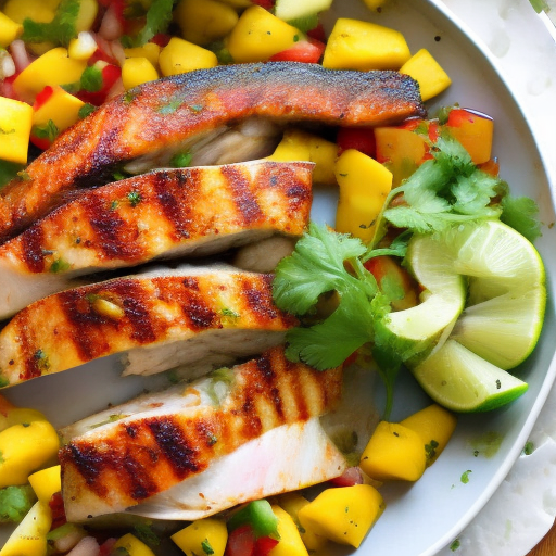 Caribbean Grilled Fish With Mango Salsa