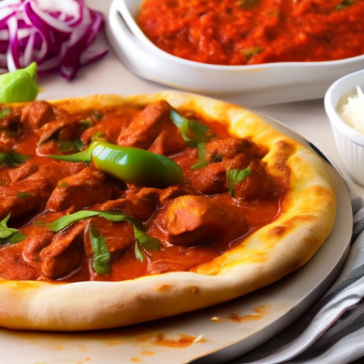 Chicken Vindaloo Mumbai Pizza