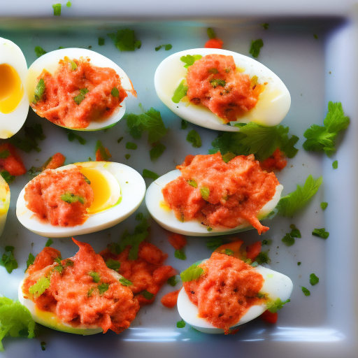 Deviled Eggs with Crab Meat