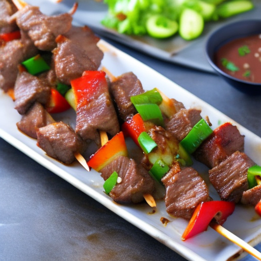 Hawaiian Grilled Teriyaki Beef Skewers