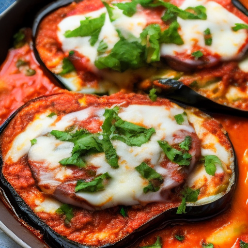 Italian Grilled Eggplant Parmesan With Fresh Mozzarella