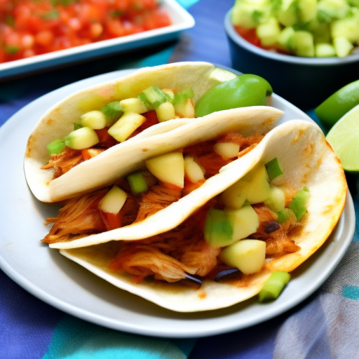 Mini BBQ Chicken Tacos with Pineapple Salsa