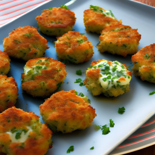 Miniature Crab Cakes with Lemon Herb Aioli