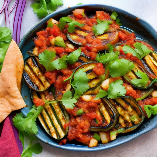 Moroccan Grilled Eggplant Salad