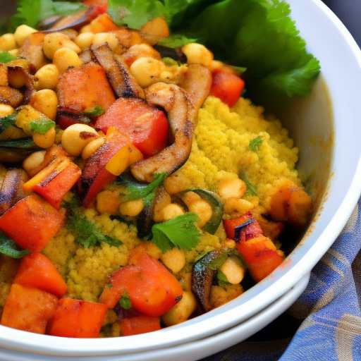 Moroccan Grilled Vegetable Couscous