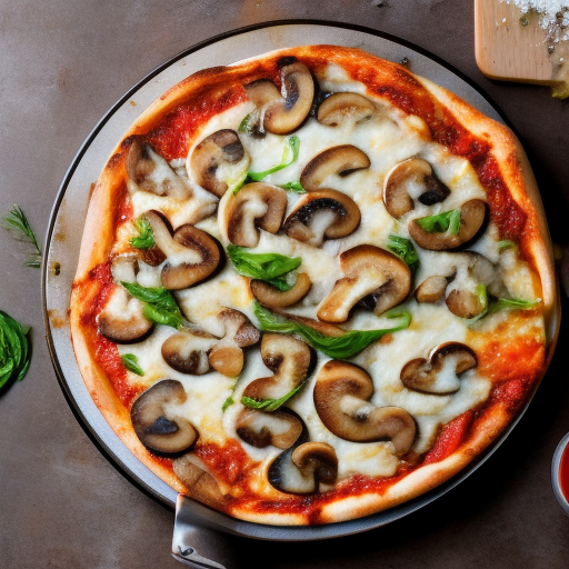 Mushroom & Garlic Rome Pizza