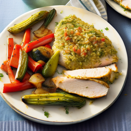 Savory Herb-Crusted Chicken with Roasted Vegetables