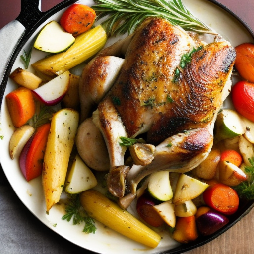 Savory Herb-Roasted Chicken with Root Vegetables