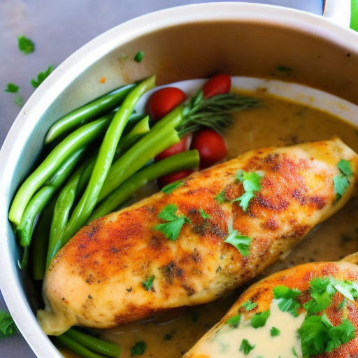 Savory Stuffed Chicken with Creamy Garlic Sauce