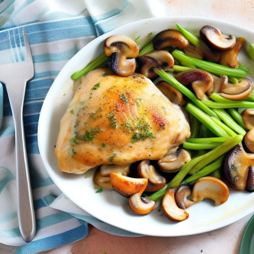 Savory Stuffed Chicken with Creamy Mushroom Sauce