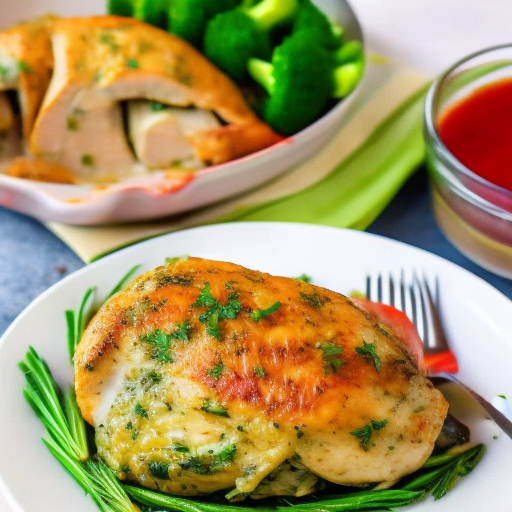 Savory Stuffed Chicken with Garlic Herb Butter