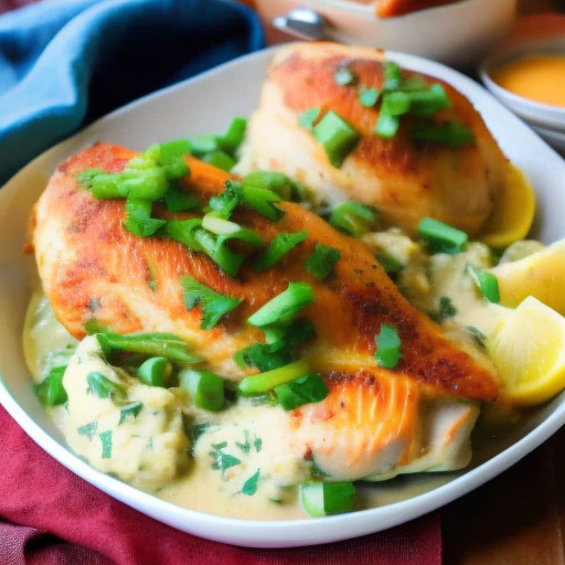 Savory Stuffed Chicken with Garlic Mashed Potatoes