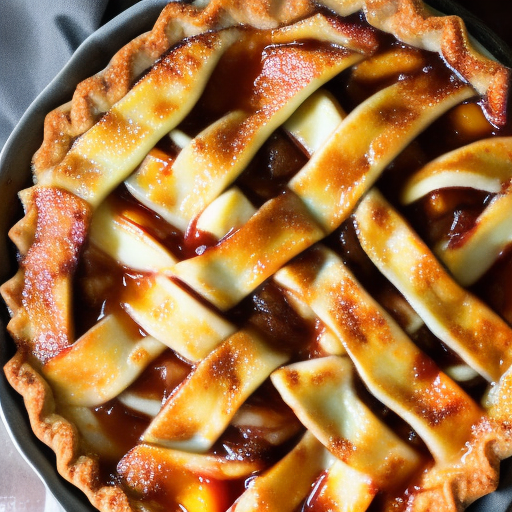 Sweet and Spicy Peach Pie