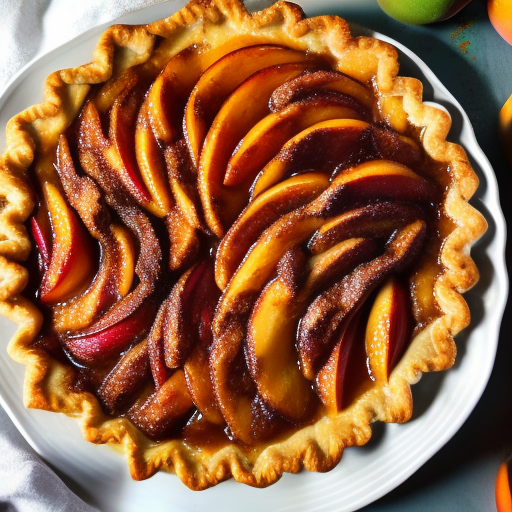 Sweet and Spicy Peach Pie